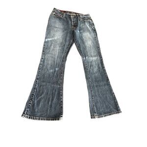 Abercrombie and Fitch  Flare Mid-rise Button Fly Denim Jeans size 2